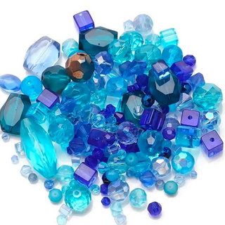 Abalorios de vidrio en variados colores y formas para bisutería artesanal - TuBisuteria®