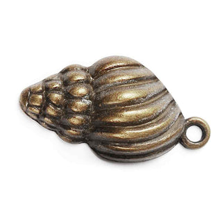 Dije Caracola Marina Tono Bronce Envejecido 25.5x13x5.5mm | 5 uds
