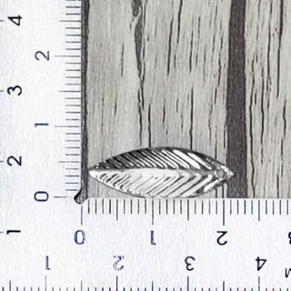Dije Hoja Tono Plata 21x7.5mm | 24 uds