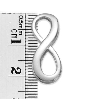 Enlace Infinito Aleación Tono Platino 8x22.5x1mm | 10 uds