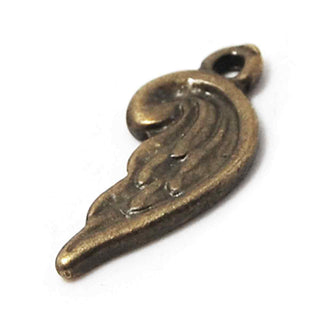 Dije Alas de Ángel Tono Bronce Envejecido 18x8x2mm | 12 uds