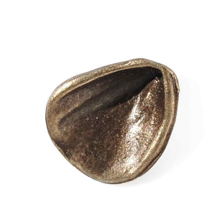 Dije Pétalo de Flor Tono Bronce Envejecido 14x13x4mm | 7 uds