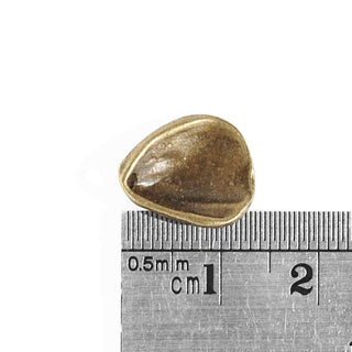 Dije Pétalo de Flor Tono Bronce Envejecido 14x13x4mm | 7 uds