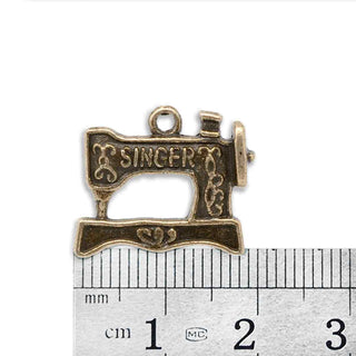Dije Máquina de Coser Tono Bronce Envejecido 22x18x2mm | 8 uds
