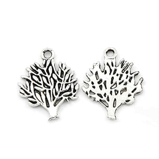 Dije Árbol de la Vida Tono Plata Envejecida 20x16mm | Pack 6 uds