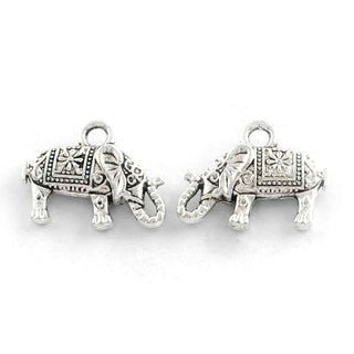 Colgante místico, Elefante, 17x13x3 mm.