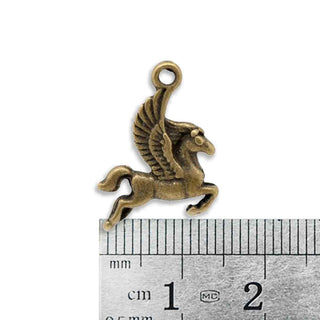 Dije Pegaso Tono Bronce Envejecido 24x15x2mm | 4 uds