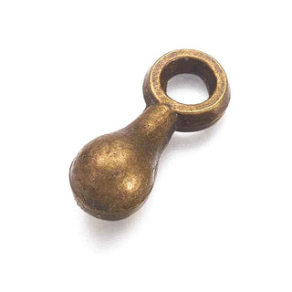Mini Dije Gota Tono Bronce Envejecido 7x2.5mm | 60 uds