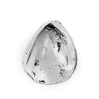 Dije Pétalo Botánico Tono Plata Envejecida 14x13mm | 8 uds