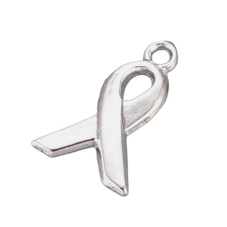 Dije Cinta de la Conciencia Tono Plata Envejecida 14x9mm | 20 uds