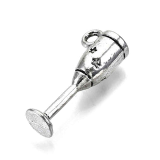 Dije Copa de Brindis Tono Plata Envejecida 20x9mm | 10 uds