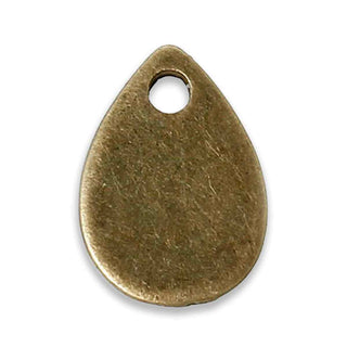 Dije Lágrima Tono Bronce Envejecido 11x8x2mm | 12 uds