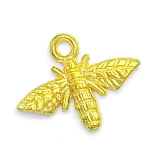 Dije Abeja de Aleación Tono Oro 17x14x2mm | 5 uds