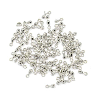 Terminal Gota Mini Tono Plata Envejecida 7x2.5mm | ~60 uds / 6g