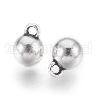 Colgantes estilo tibetano, bolas redondas, 8.5×6 mm.