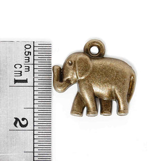 Dije Elefante Estilo Tibetano Tono Bronce Envejecido 20x12x2.5mm | 3 uds