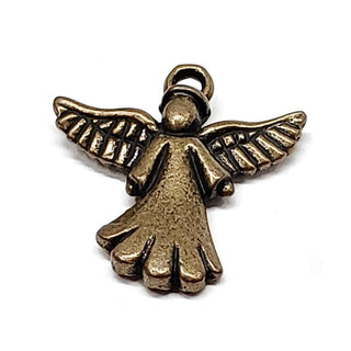 Dije Ángel Tono Bronce Envejecido 20x20x3mm | 3 uds