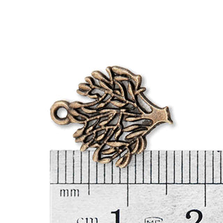 Dije Árbol de la Vida Estilo Tibetano Tono Bronce Envejecido 20x16x2mm | 5 uds
