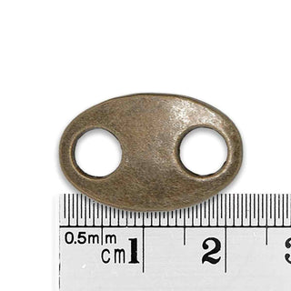 Entrepieza Eslábon de Calabrote Aleación Tono Bronce Envejecido 22x14mm | 10 uds