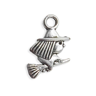 Dije Bruja Estilo Tibetano Tono Plata Envejecida 15.6x10mm | 10 uds