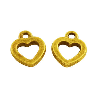 Dije Corazón Estilo Tibetano 2 Tonos a Elegir 12x10x2.5mm | 16 uds