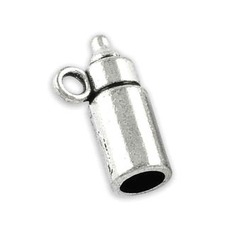 Dije Biberón Estilo Tibetano Tono Plata Envejecida 15x8.5mm | 10 uds