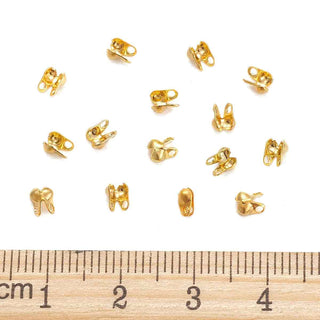Tapanudo Plegable con Argolla de Hierro Tono Dorado 4×2 mm | 1 gr