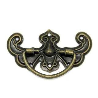 Perilla de Tirón Decorativa Tono Bronce Envejecido 28x44mm | 2 uds