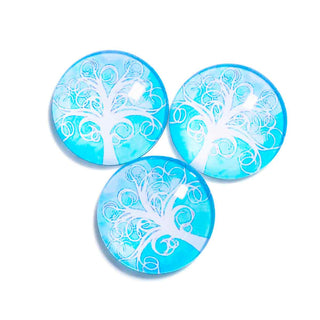 Cabujón Vidrio Domo Árbol de la Vida Diseño II a Elegir 25x6 mm | 1 unid.