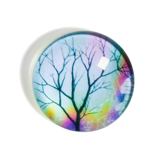 Cabujón Vidrio Domo Árbol de la Vida Diseño III a Elegir 25x6 mm | 1 unid.