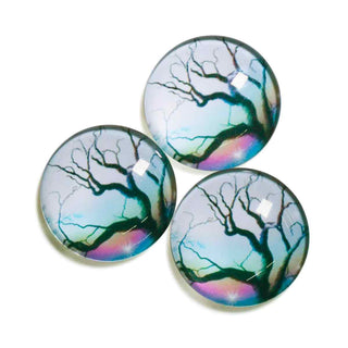 Cabujón Vidrio Domo Árbol de la Vida Diseño III a Elegir 25x6 mm | 1 unid.