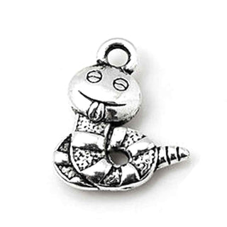 Dije Cuncuna con Relieve Estilo Tibetano Tono Plata Envejecida 16x13x3mm | 5 uds