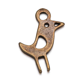 Dije Pájaro Estilo Tibetano Tono Bronce Envejecido 20x12x2mm | 10 uds