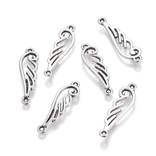 Enlaces de aleación, alas, 33x9x2 mm.