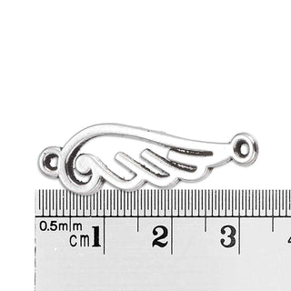 Enlaces de aleación, alas, 33x9x2 mm.