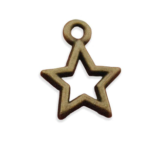 Dije Estrella Estilo Tibetano Tono Bronce Envejecido 14.5x12x1mm | 14 uds