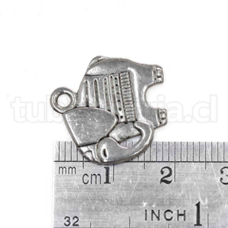 Colgante de aleación estilo tibetano, elefante, 18.5x19x1.8mm.