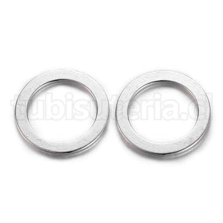 Anillas de enlace, circular, 28.5×28.5×2 mm.