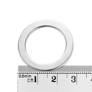 Anillas de enlace, circular, 28.5×28.5×2 mm.