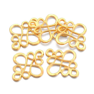Colgante o enlace estilo tibetano, 22×18.5x1mm.