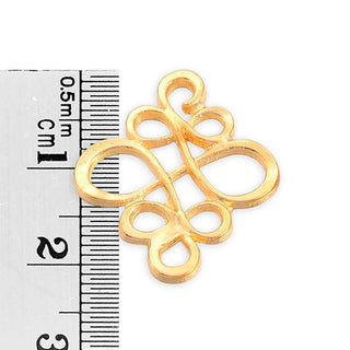 Colgante o enlace estilo tibetano, 22×18.5x1mm.