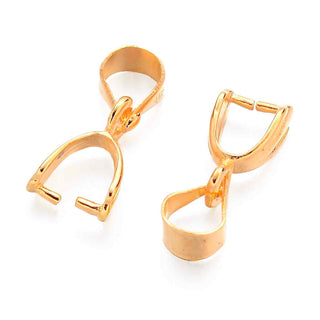 Pellizco Valier Pinza para Colgantes Tono Dorado 5 mm | 7 uds