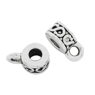 Conector de dijes para pulseras y collares, enlace de suspensión para colgantes, 6.5x4x3 mm.