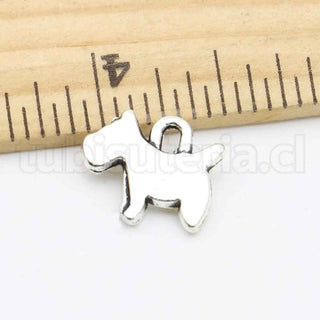 Dijes de aleación, perrito, 11.5×15.5×2 mm.