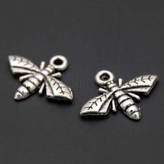 Colgantes de aleación de zinc abeja, insecto, 17x14x2mm.