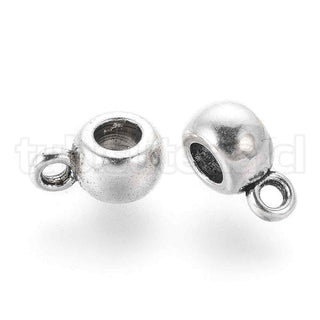 Conector para dije, enlace de suspensión de aleación estilo tibetano, varios tonos para seleccionar, 9x5.8mm.