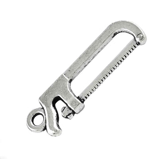 Dije Sierra Estilo Tibetano Tono Plata Envejecida 25.7x7.8x2.5mm | 10 uds