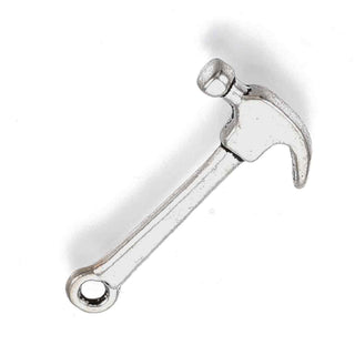 Dije Martillo Estilo Tibetano Tono Plata Envejecida 24x12x2.5mm | 12 uds
