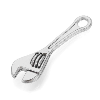 Dije Llave Inglesa Estilo Tibetano Tono Plata Envejecida 24x7x3mm | 12 uds