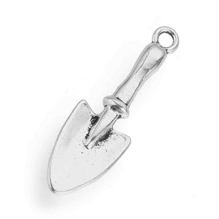 Dije Pala de Jardinería Estilo Tibetano Tono Plata Envejecida 31x9x4mm | 7 uds